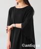 Antiqua Dolman Short Regular Size Women's Dress, Sleeve, (S-L), 05, Black, PN-00471