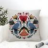 Simple Farm Crop Flower Print Pillow Case Cotton Linen Fabric Square Zipper Pillowcase Home Decorative Living Room