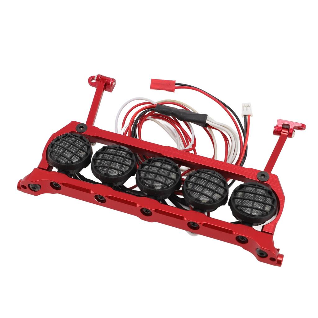 RC Roof Light Bar for EXO 110 Crawler CNC Aluminium Alloy LED Lamp Dome Spotlight 5 White Light