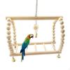 Parrots Wooden Ladder, Parrot Hammock Cage Toy for Parakeet,
