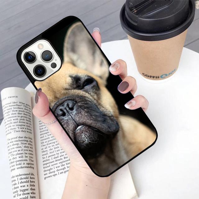 Черный французский бульдог Собака Чехол для телефона Cover Для iPhone 17 Air 16 15 14 Plus 13 12 11 Pro Ma Apple Чехол Shell Coque