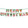Multicolor Christmas Flag Cartoon Print Christmas Bunting Banners  Outdoor Indoor
