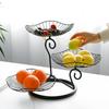Nordic Ins Style Golden Iron Fruit Tray Dried Fruit Tray  Simple and Creative Living Room  Home Coffee Table  Snack Tray Decoration