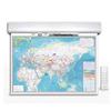 Automated Remote Control Hanging Map Display System