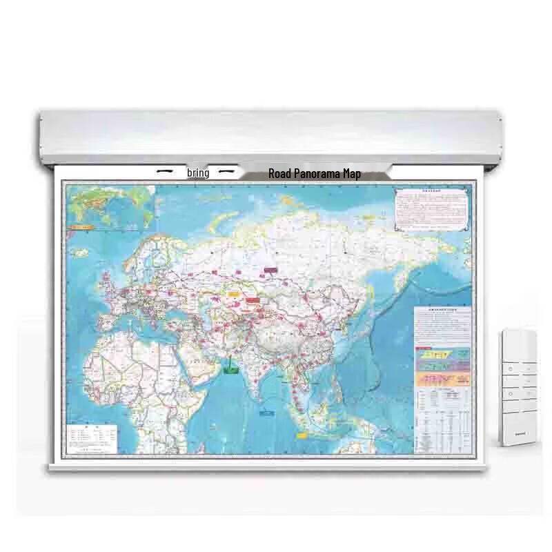 Automated Remote Control Hanging Map Display System