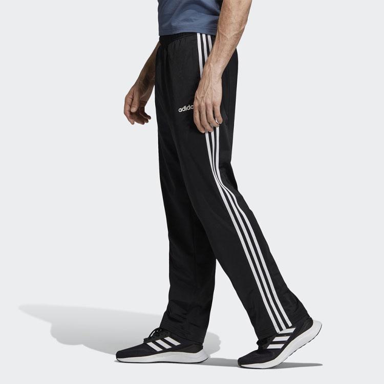 adidas Брюки с тремя полосками, черные/белые, мужская уличная одежда EI9761