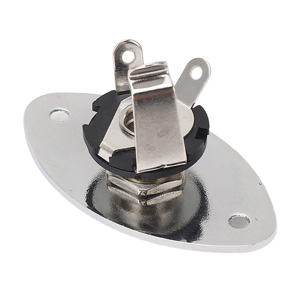 Гитарный джек овальной формы металлический универсальный 1/4 дюймовый джек гнездо пластина для стильных гитар