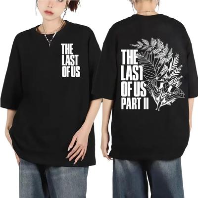 Футболка с круглым вырезом и креативным графическим рисунком в стиле The Last of Us Part II от Moth Creative, вдохновленным игровой графикой, для фанатов.