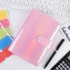 A6 Shiny PU Notebook Budget Binder Planner Personal Money Organizer with 12 Budget Sheets 8 Zippered Envelopes Stationery