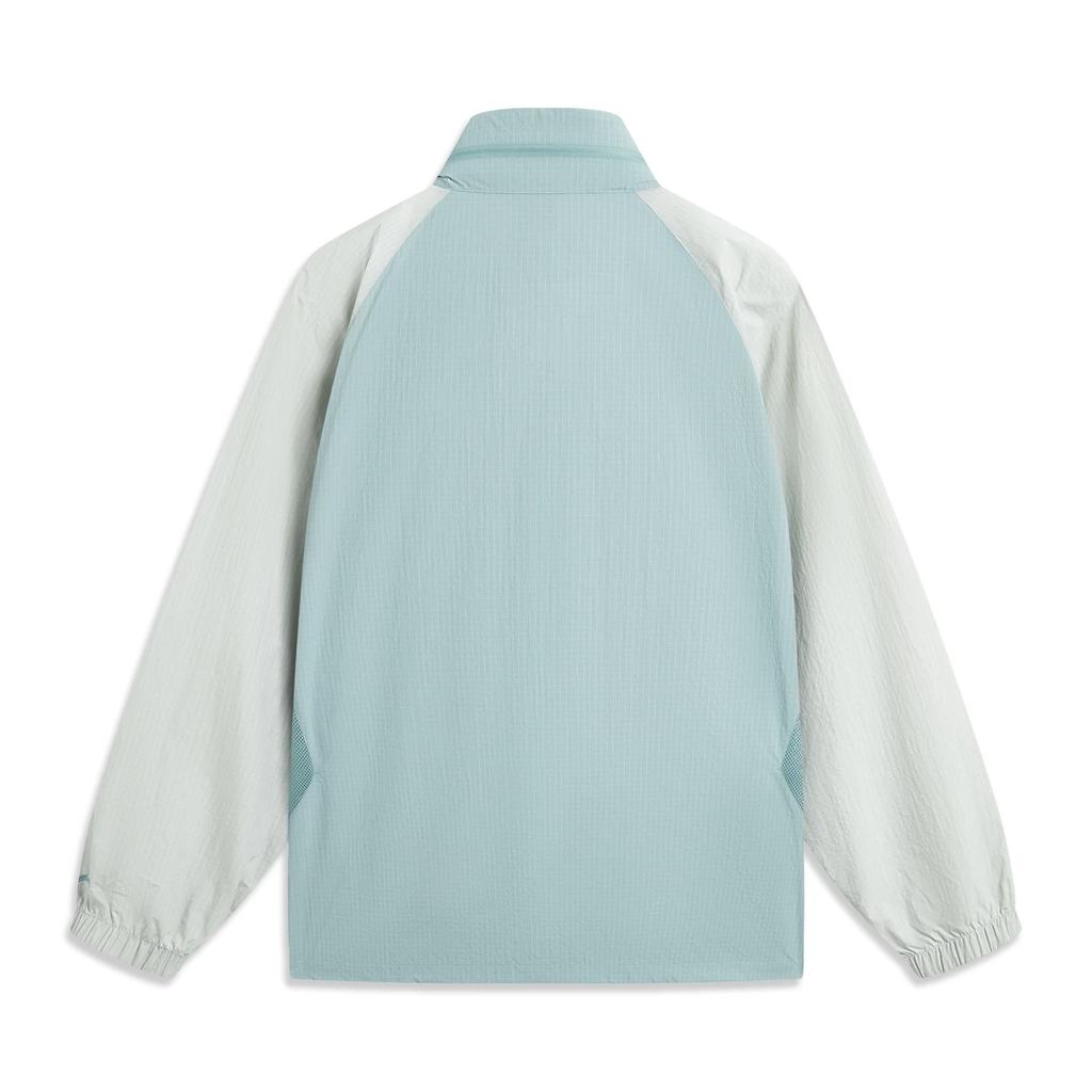 Li Ning CF Цветной блок на молнии Стойка воротник Универсальный Повседневный Свободный Спортивный Ветровка Мужская Верхняя одежда AFDV351-4