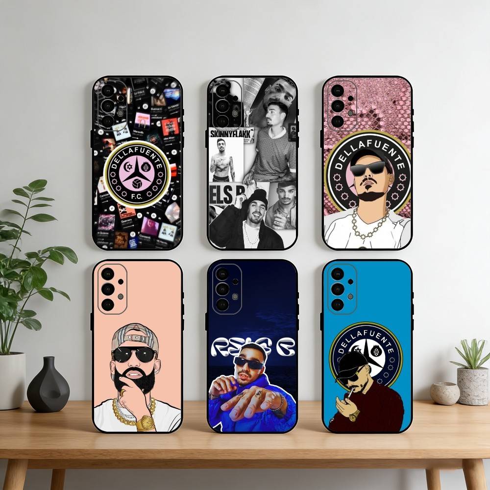 Чехол для телефона D-Dellafuente-FC для Samsung S25, S24, S21, S22, S23, S30, Ultra, S20, Plus, Fe, Note, 10, 9, 5G Черный