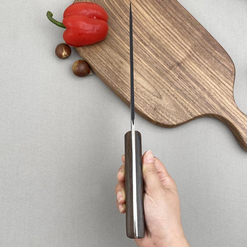 Нож шеф-повара ручной работы, нож для мяса, нержавеющая сталь, деревянная ручка, китайские ножи для убоя, резак