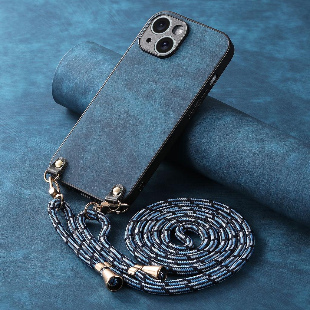 Роскошный чехол-кошелек на ремешке из ПУ-кожи для мобильного телефона iPhone 17 Air 16 15 14 13 12 11 Pro Max