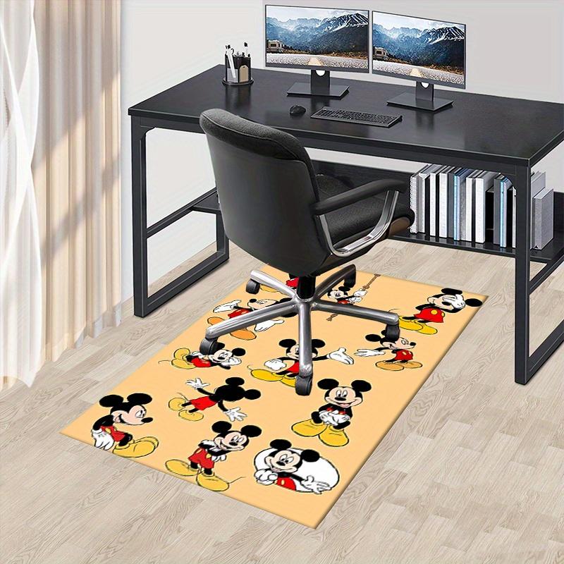 Office Rug Mickey Mouse, Cartoon theme 3D Printed Anti-Slip Rug-Machine Washable for Living Room