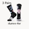 3 Pairs of Men's Spring and Autumn New Basketball Sports Thickened Breathable High Socks