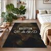Led Zeppelin Print Crystal Velvet Plush Rug Wear?Resistant Anti?Slip Floor Mat For Indoor Household Decoration