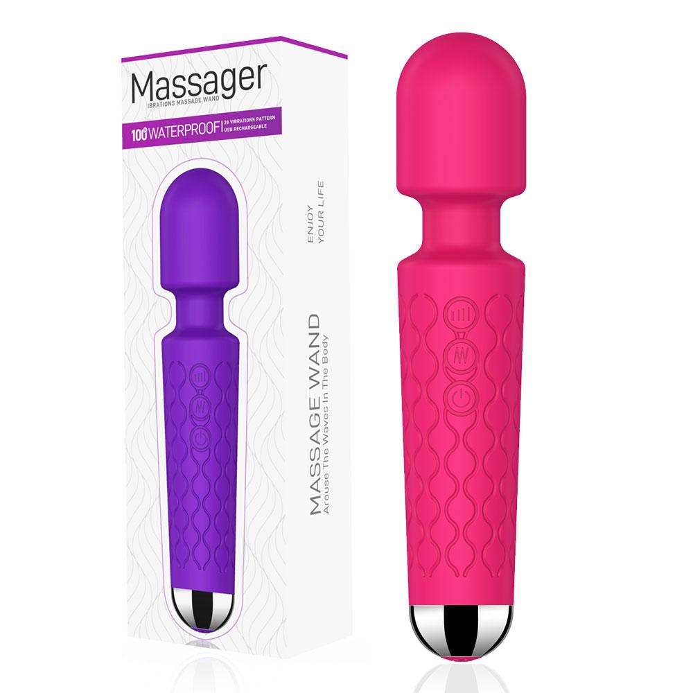 Мощные вибраторы для орального клитора для женщин, 20 скоростей, AV Волшебная палочка, зарядка через USB, массаж точки G, секс-игрушки для взрослых для женщин 18+