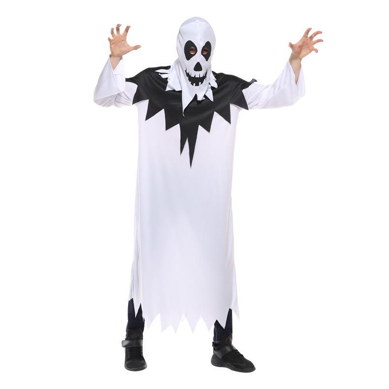 Halloween children cosplay ghost stage characters show out costumes elf dress up white ghost clothes