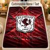Flannel BlanketFC Twente Custom Name Text Personalized Soft Warm Throw Blanket Home Decor Gift
