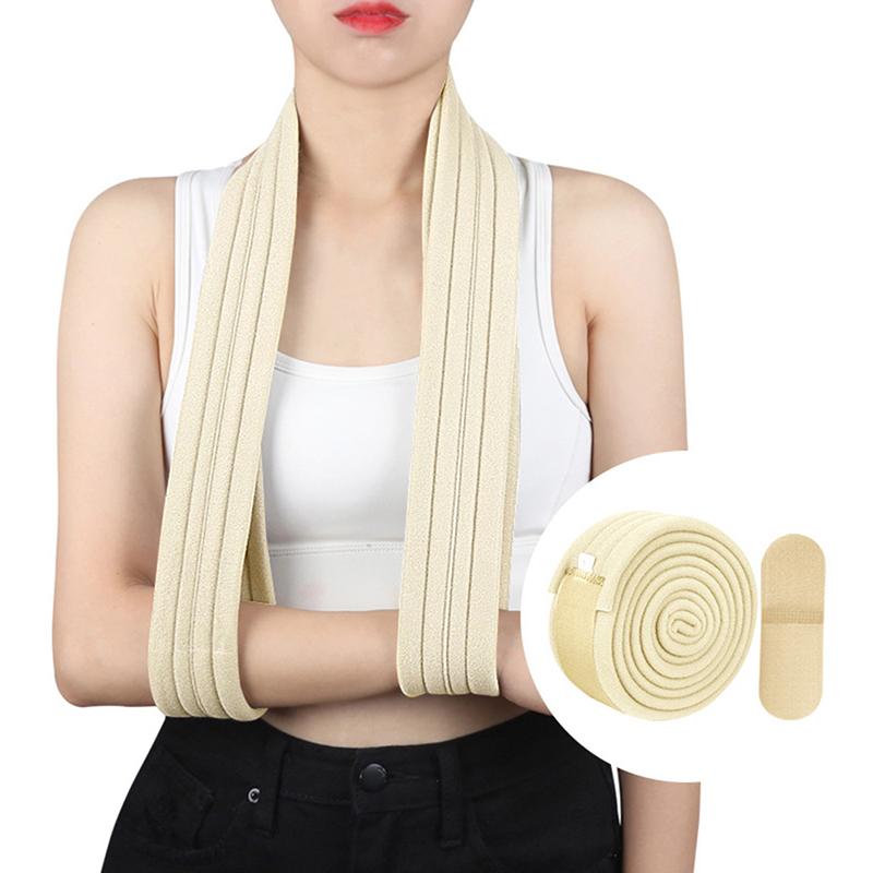 1Pc Arm Sling Adjustable Breathable Shoulder Immobilizer Support For Broken Arm