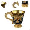 Средневековый кубок металлический винный кубок коллекционная посуда для питья для домашнего использования