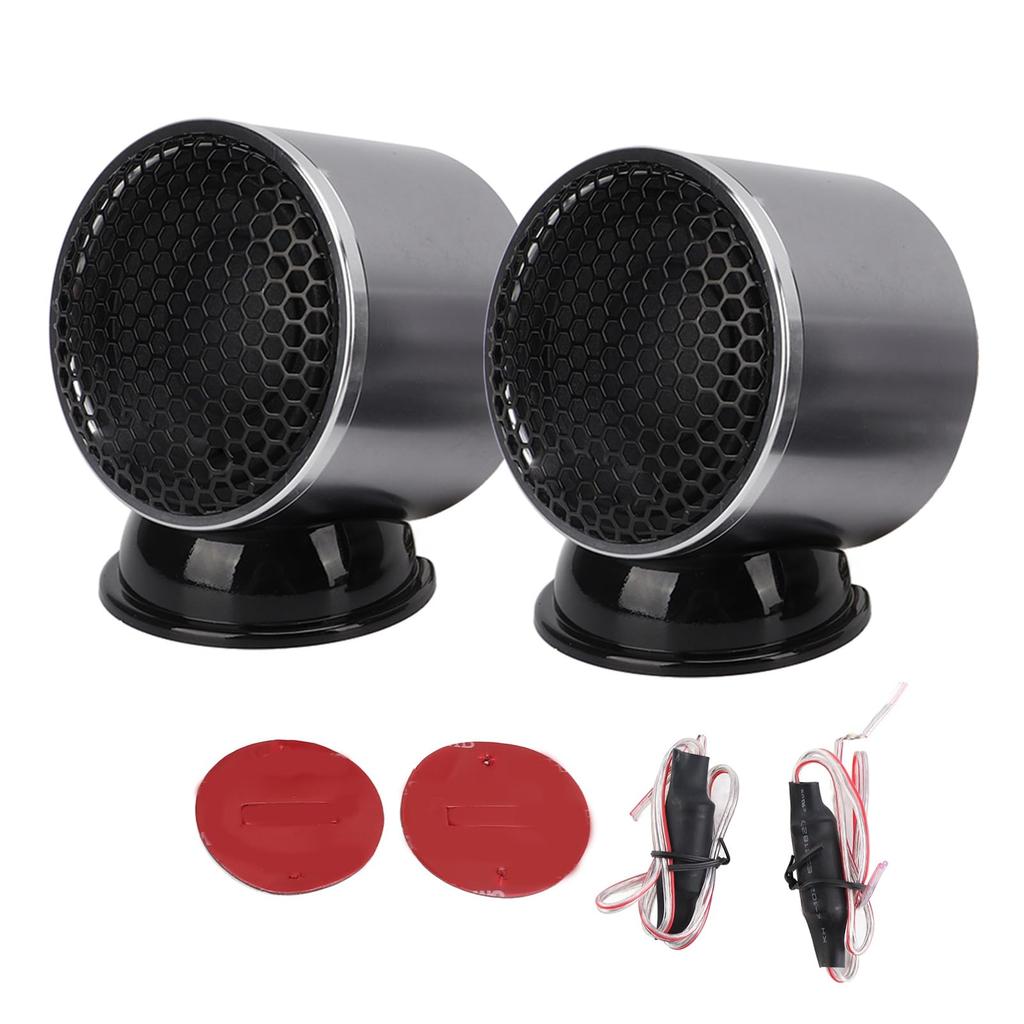 Автомобильная аудиосистема Стерео звук Чистое воспроизведение средних и высоких частот 360-градусный объемный звук 2,5-дюймовый среднечастотный динамик с кроссовером для высоких частот