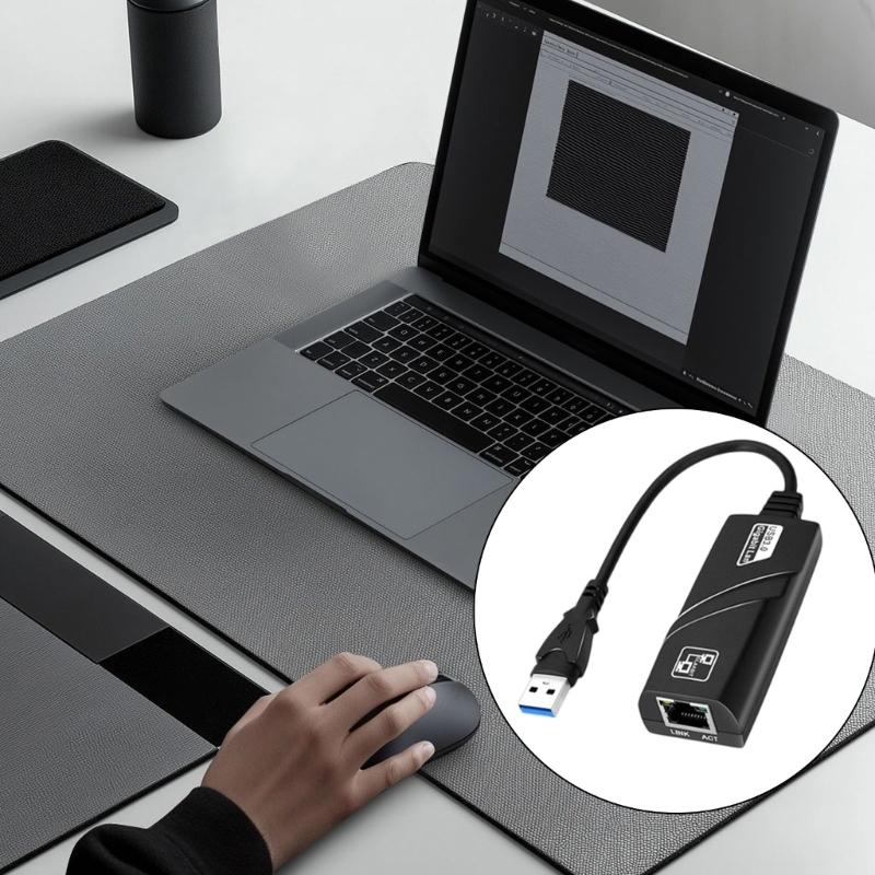 Конвертеры USB Type C в RJ45 Ethernet 100/1000 Мбит/с для ноутбуков и планшетов с высокой скоростью передачи данных