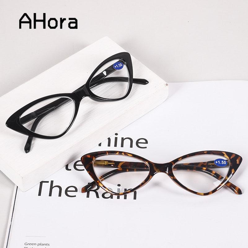 Cat Eyes Reading Glasses Ultalight Small Frame Clear Lens Fashion Glasses Presbyopic Eyeglasses For Women&Men With +1.0to+4.0