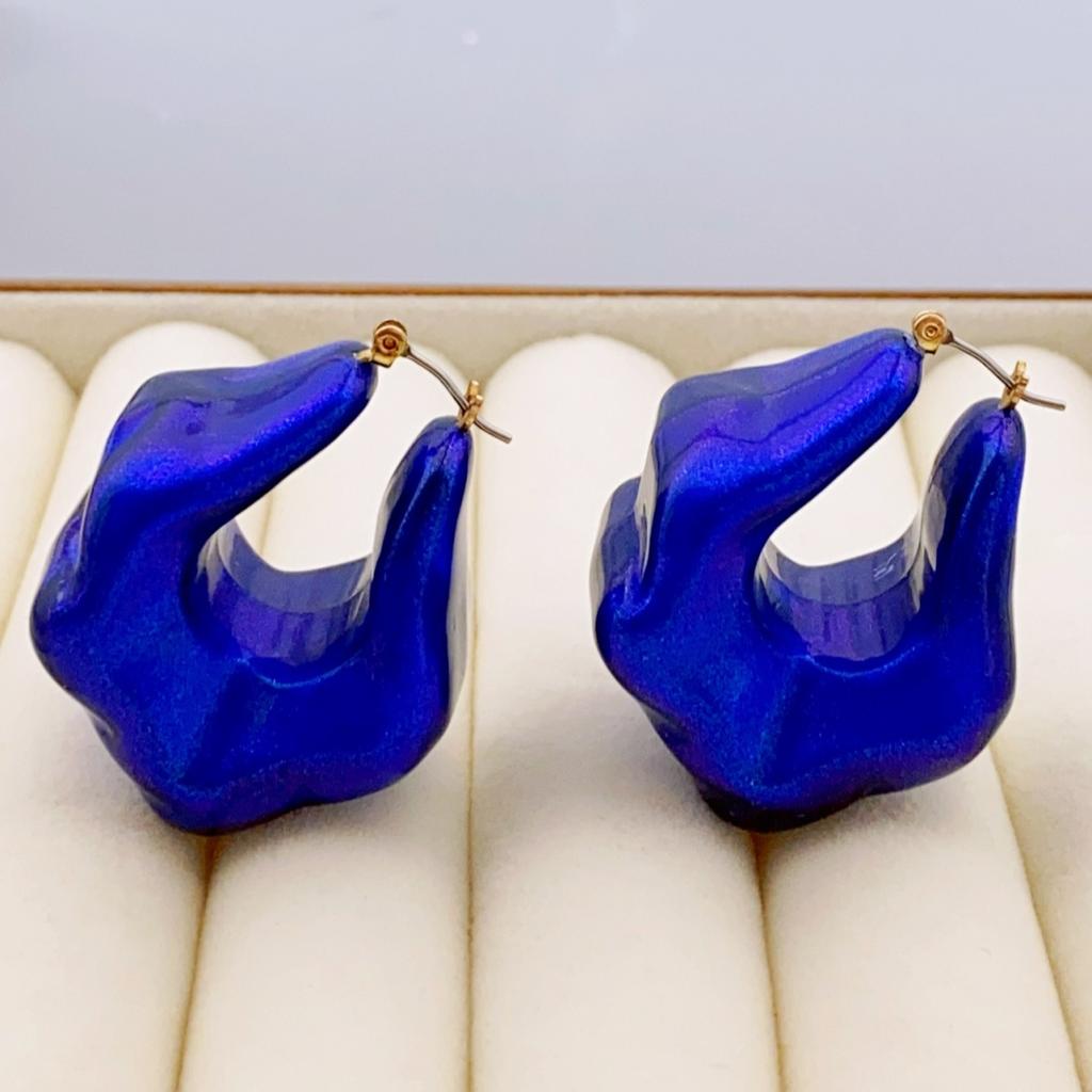 Великолепные акриловые серьги U-образной формы неправильной формы для повседневной носки женщин