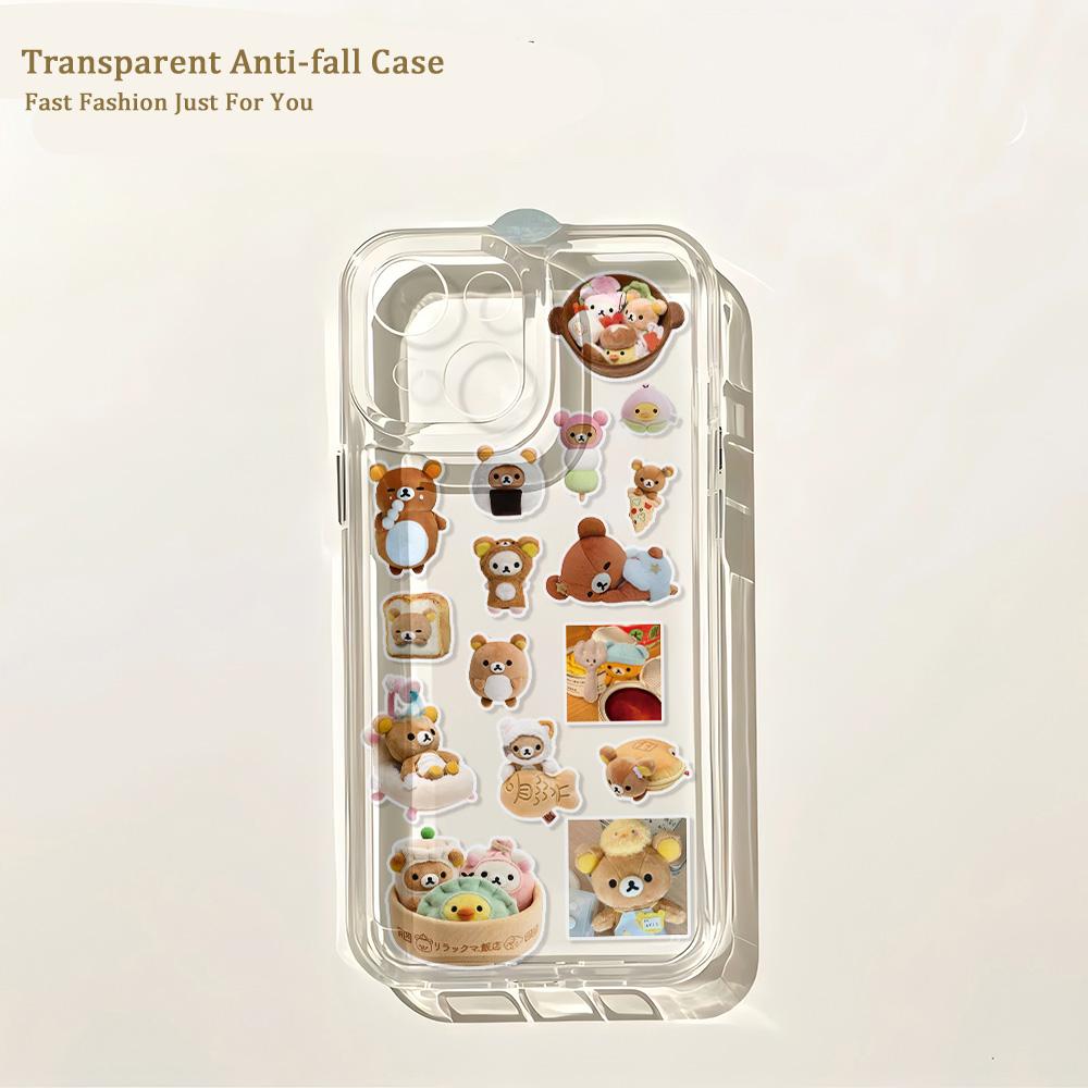 Аниме Милый R-Rilakkuma Чехол для Телефона Для Samsung Galaxy S26 S25 S24 S23 S22 S21 S20 FE Note20 Note10 Edge Plus Ultra Lite 5G Чехол