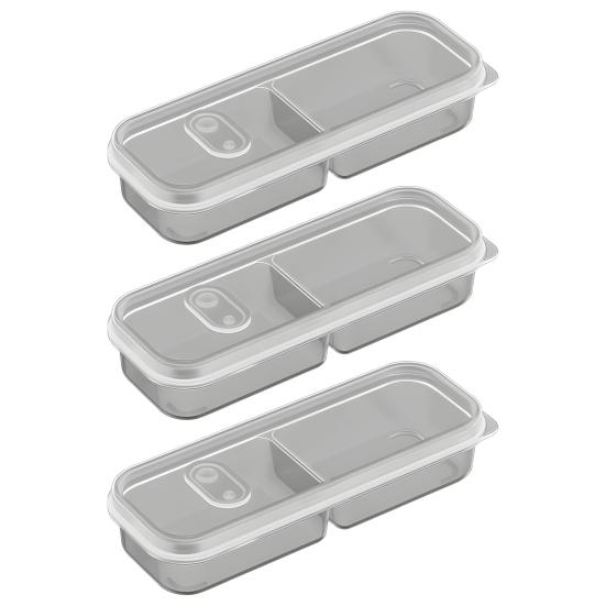 1/3/6 шт. Контейнер для хранения еды и фруктов, многосекционный, не содержит БФА, прозрачный