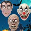 Halloween Zombie Headgear Clown Scary Bulging Eyes Realistic Reusable Haunted House Costume Party Cosplay Head Cover Party Supplies
