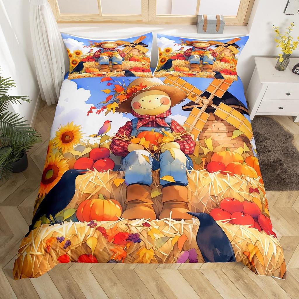 Harvest Duvet Cover Sets For Kids Teens Queen King Size Quilt Covers Lightweight Down 2 Pillowcases 1 Duvet Cover No Comforter