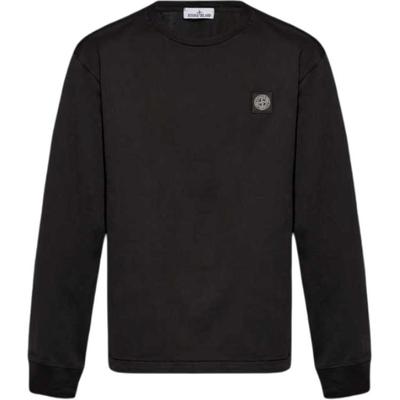 FW24 Логотип Свитшот с круглым вырезом и длинными рукавами Мужской свитшот Черный 811522713-A0029