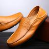 Мужская повседневная обувь лоферы из натуральной кожи