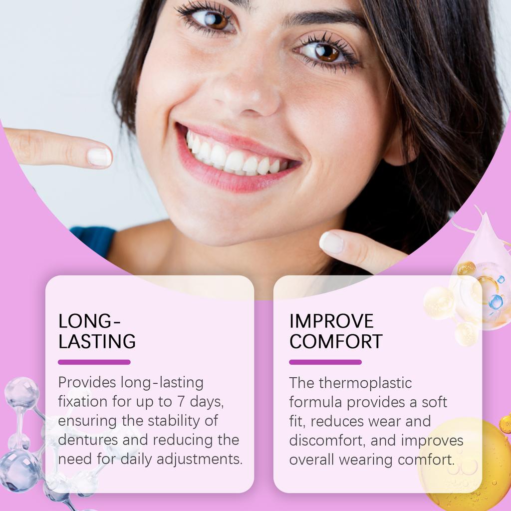 Thermoplastic Denture Adhesive Cream Zinc Free Easy To Apply Denture Cushion Adhesive