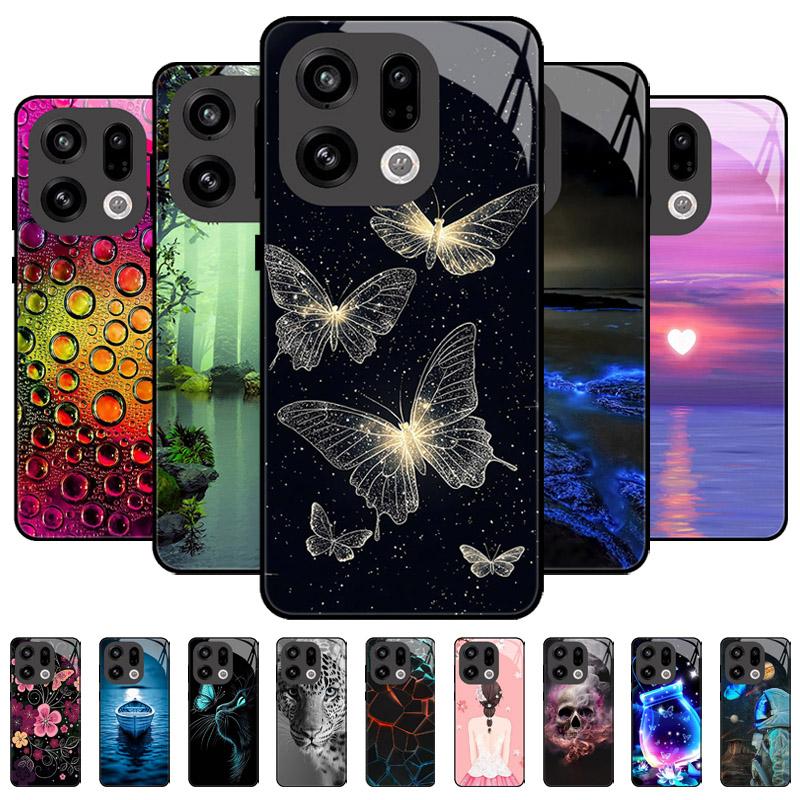 Чехол для OPPO Find X9 X9Pro X8 Pro X8S X8 Ultra Жесткий Чехол Закаленное Стекло Защитный Корпус Для OPPO FindX9 FindX8 Сумки для Телефона