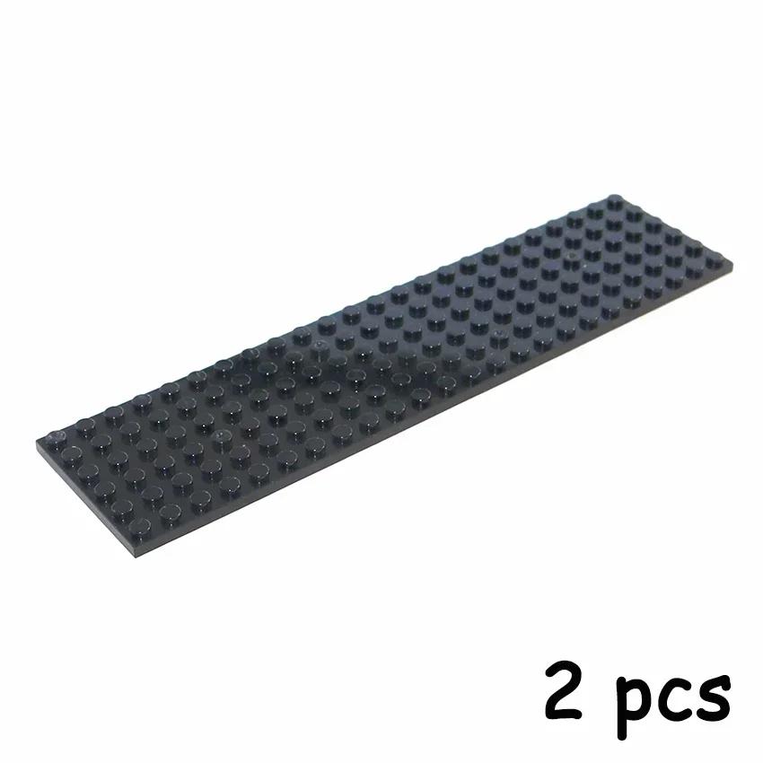 Size 6x24 Dot Plate 2PCS 3026 MOC Assemble Particles DIY Building Blocks 6*24 Figures Bricks Educational Creative Toys