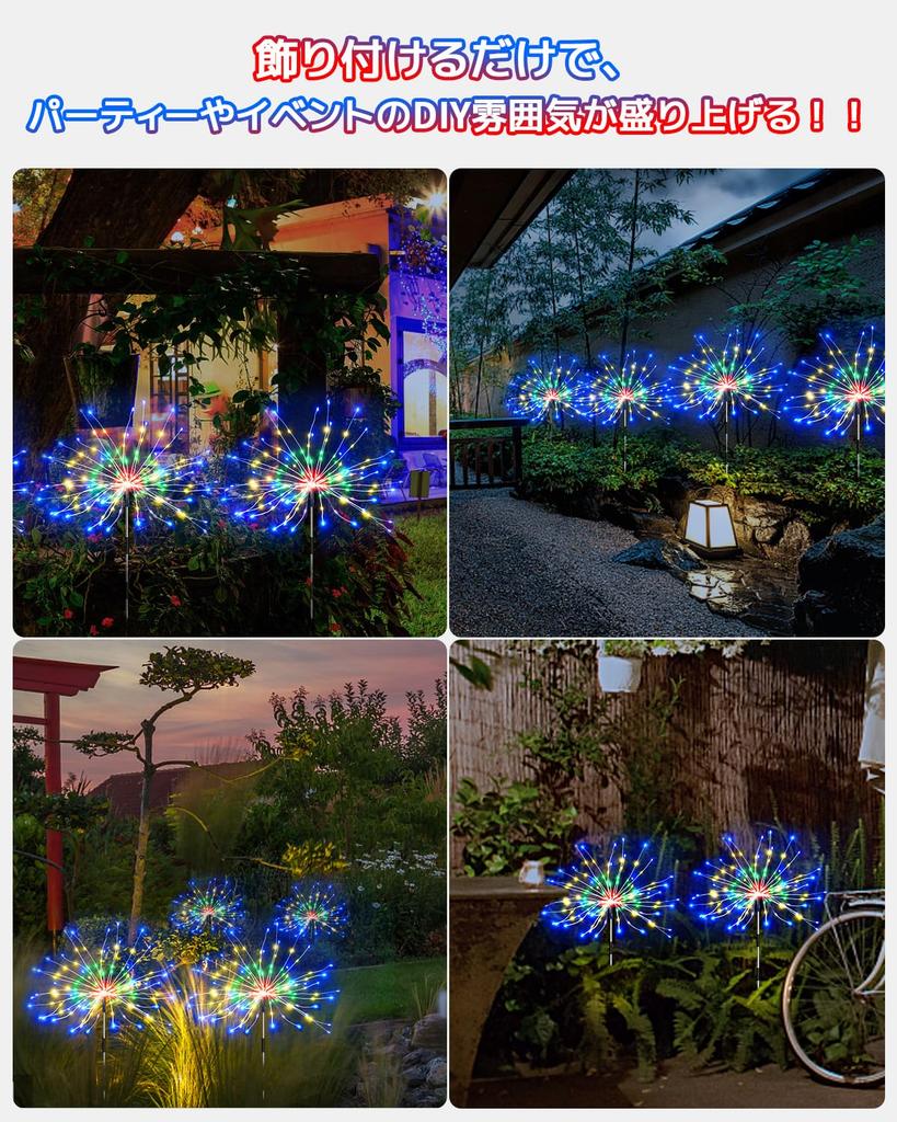 Cshare Солнечная Светодиодная Гирлянда 640 Садовая Встраиваемая Солнечная USB Солнечный Индикатор Уровня Батареи 8 Режимов Освещения Садовые Огни с Пультом Подходит для Цветов и