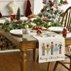 Linen Christmas Table Runner Snowman Xmas Tree Home Dining Table Cover Tablecloth 2025 Navidad Noel Christmas Decorations 2025