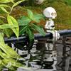 Skeleton Fishing Figurine Resin Halloween Ornaments Landscape Garden Yard Pond Decorations Crafts Fisher Sculpture Gifts