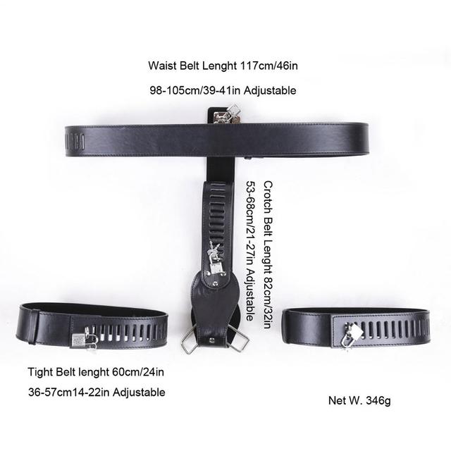 Женские запираемые трусики верности, пояс из искусственной кожи, стринги, брюки с замком, БДСМ, удерживающие бедра, манжеты, сексуальное нижнее белье, трусы, женское нижнее белье