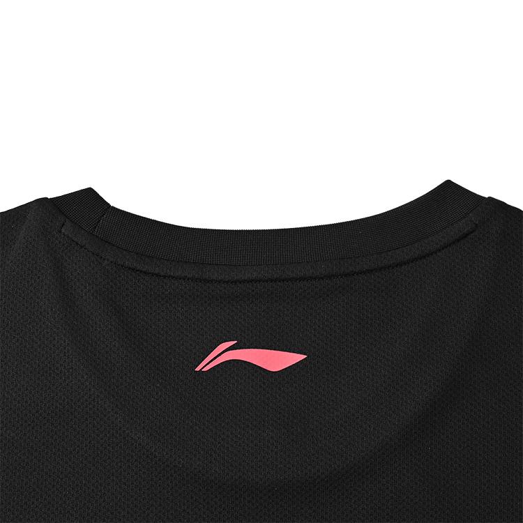 Футболка унисекс Li Ning Badminton Collection Черная ATSV627-1