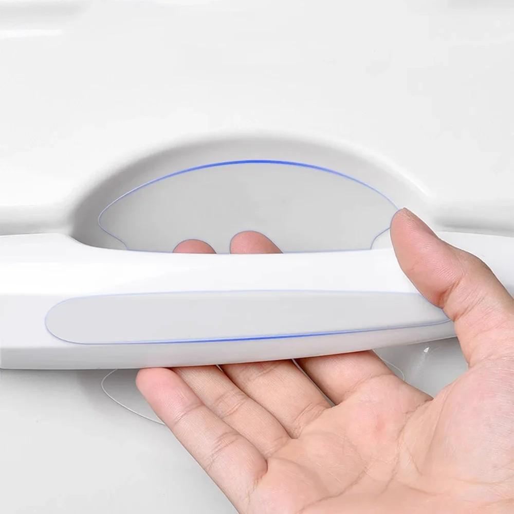 Transparent Car Door Handle Bowl Sticker Anti-collision Strip for Mercedes Benz New B/C/E Class A Class C200L GLC GLK CLA GLA OU7