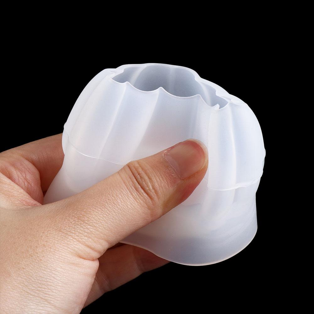 Силиконовая форма для свечи в виде тыквы Гладкая форма для мыла в виде тыквы Форма для мыла Форма для тыквы Изготовление свечей