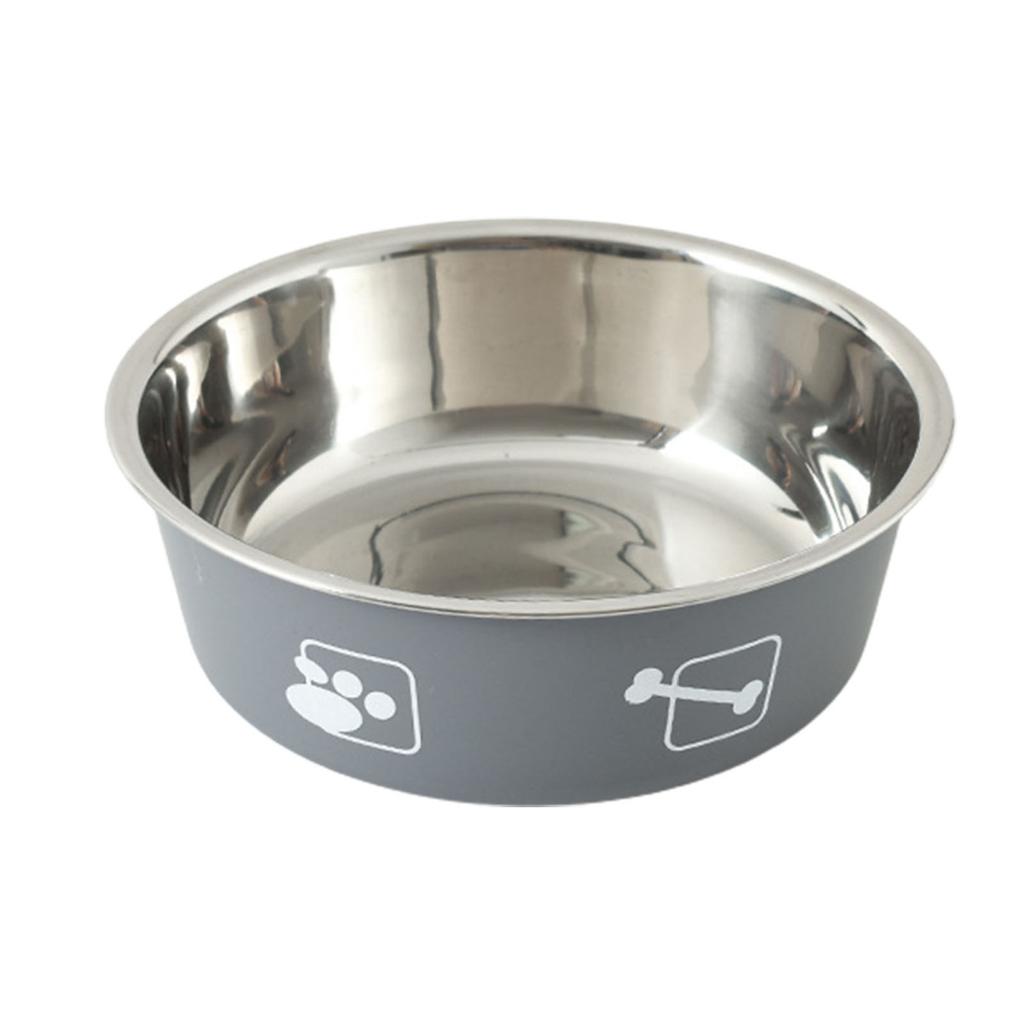Pet Feeder Bowl Durable Non-slip Stainless Steel Thickened Dog Cat Food Bowl