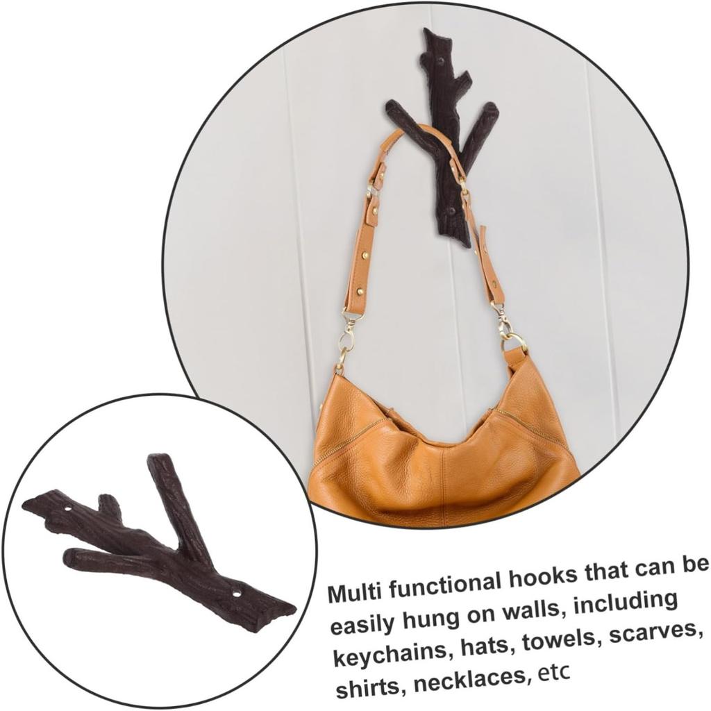 Декоративные крючки, настенные крючки в старинном стиле, вешалки из железных веток для домашнего декора