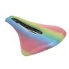 Road Bike Saddle Colorful PU Leather Steel Nonslip Soft Shock Absorbing Hollow Design Bike Seat for Road Mountain Bike