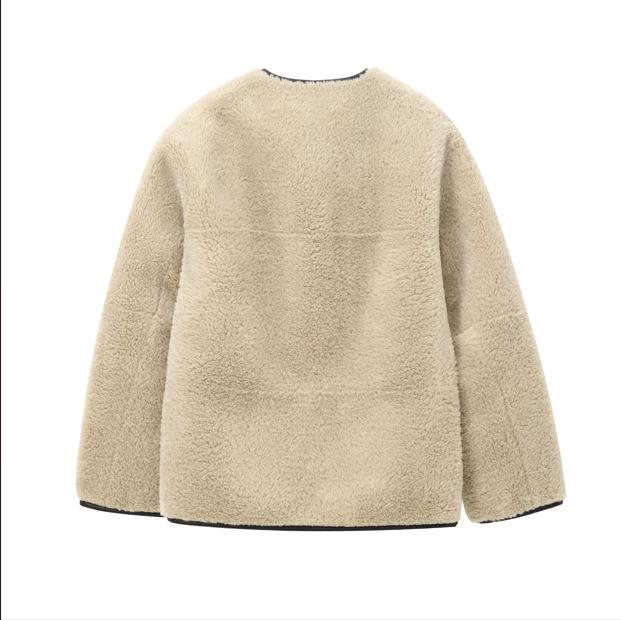 Женская осенняя мода 2024: Свободная куртка-пальто из искусственного меха в европейском и американском стиле