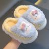 Зимняя теплая нескользящая бархатная сумка для родителей и детей и детские шерстяные хлопковые тапочки маленького и среднего размера